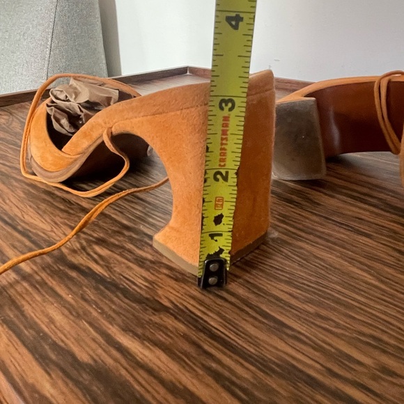 By Far lace up sandal heel shoes size 37 - Picture 8 of 8